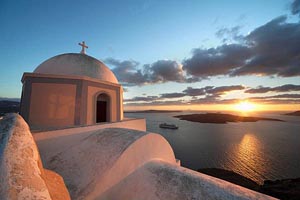The endless blue during sunset